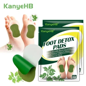 12/24Pcs Foot Patches Pads Natural Herbal Wormwood Detox Artemisia Argyi Feet Body Toxins Cleansing Relieve Stress Help Sleeping